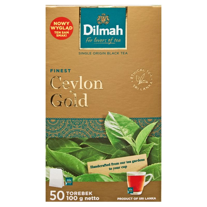 Klasyczna czarna herbata Finest Ceylon Gold 50 x 2 g Dilmah