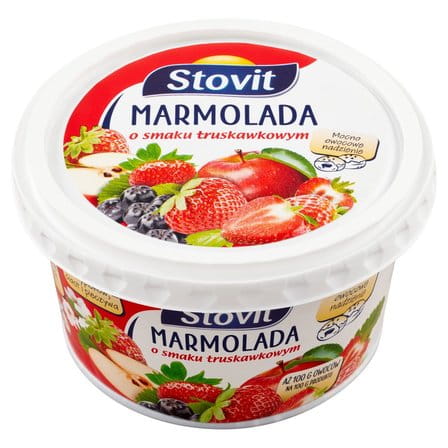 Marmolada wieloowocowa o smaku truskawkowym 240g Stovit