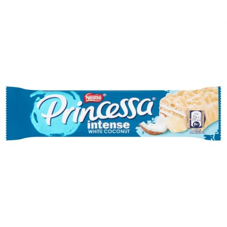 Princessa Wafel z kremem kokosowym oblany białą czekoladą 30,5g