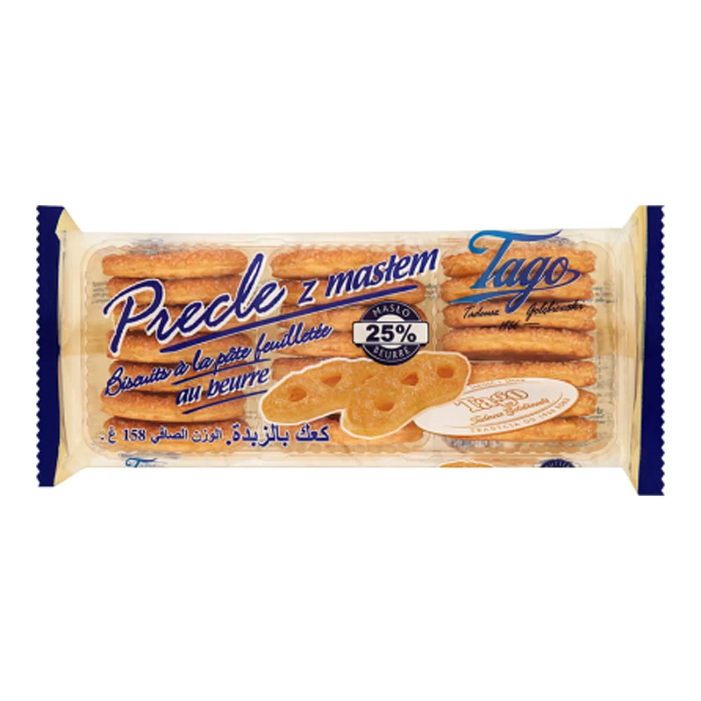 Ciastka francuskie Precle z masłem 135g Tago